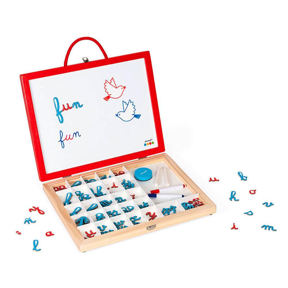 Janod - Valigetta Lettere in Corsivo 4 in 1 - Babylandia Shop