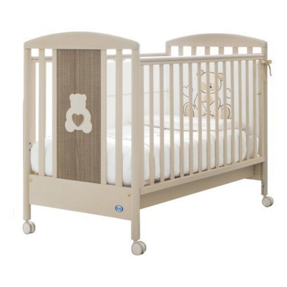 Pali - Lettino Gaia bianco lucido Rover Grigi - Babylandia Shop