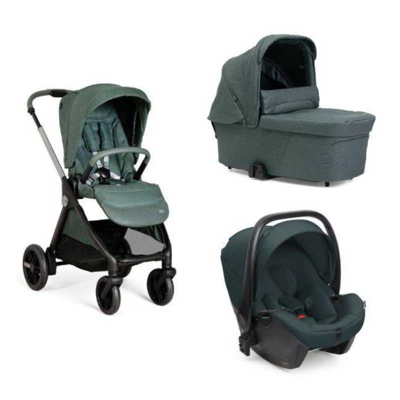 Chicco - Trio Bellagio con Navicella Flexi e Seggiolino Auto Kory Plus - Fir Tree