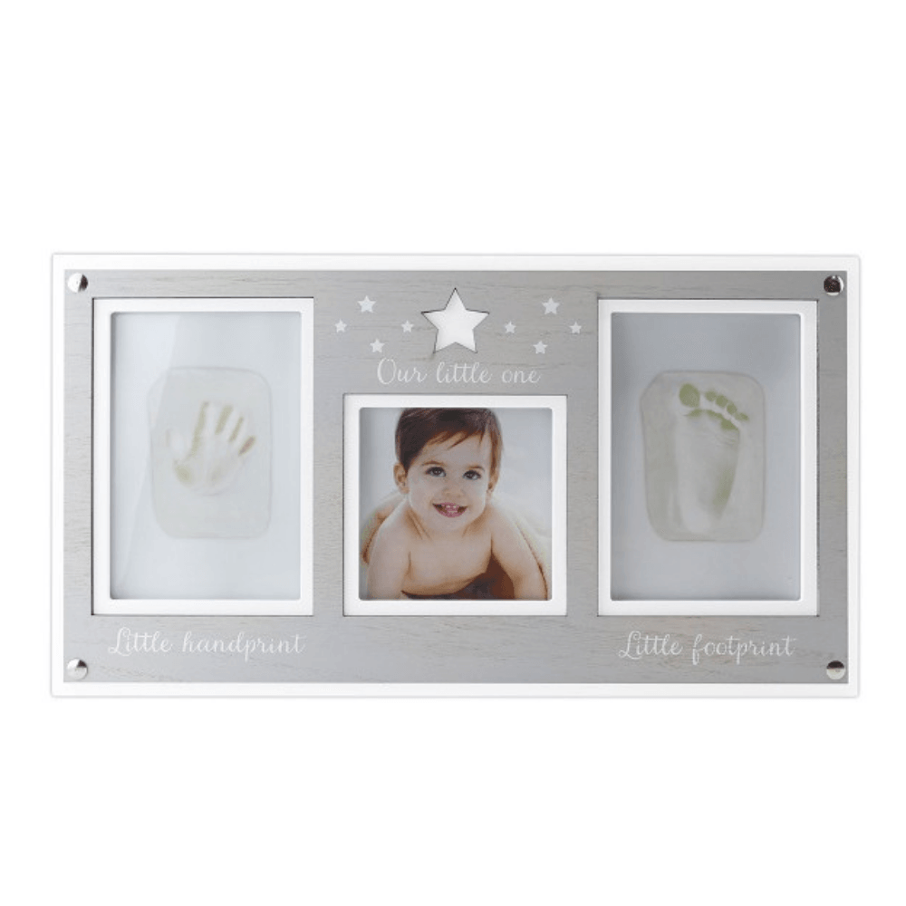 Aziamor - My Memory Cornice Kit Impronta mani e piedi per Neonati con 1 Foto - Babylandia Shop
