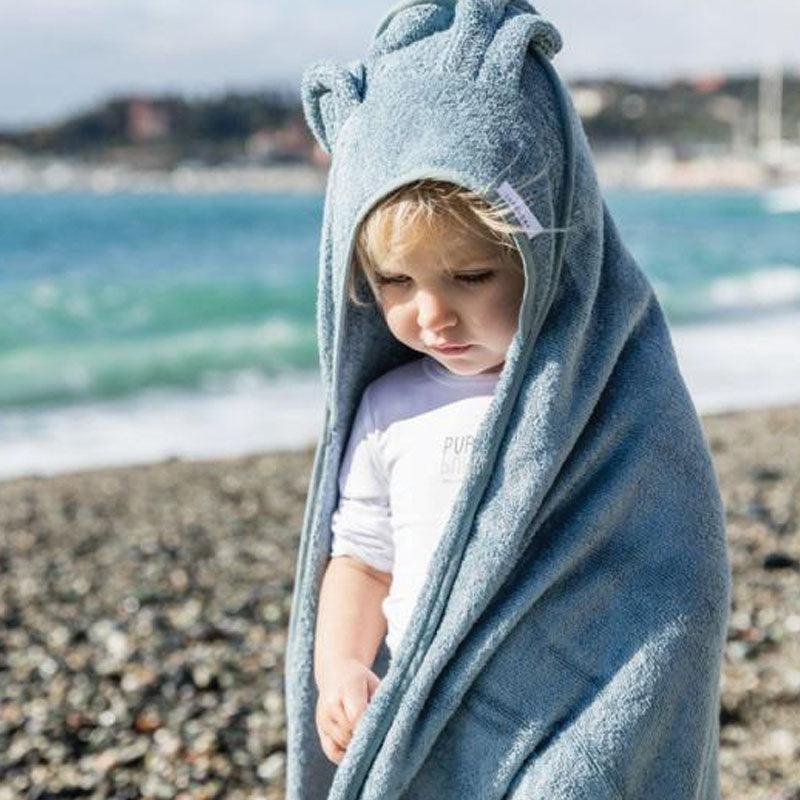 Bamboom - Asciugamano neonato con cappuccio e guanto - Babylandia Shop