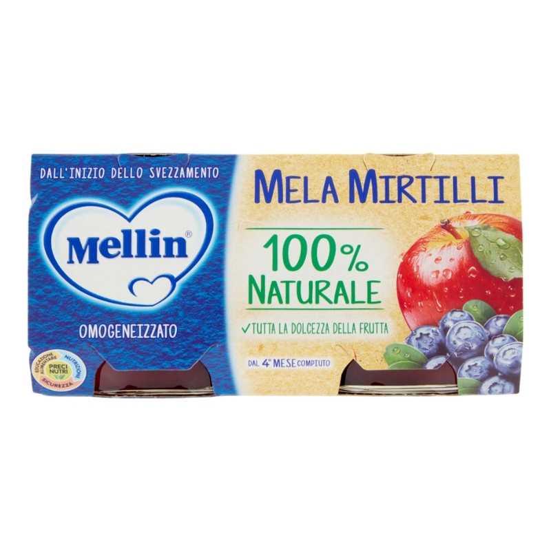 Mellin - Omogeneizzato Mela e Mirtilli - Babylandia Shop