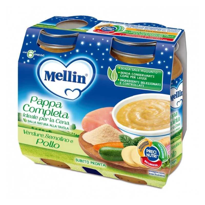 Mellin - Pappa Completa Verdure Semolino e Pollo - Babylandia Shop