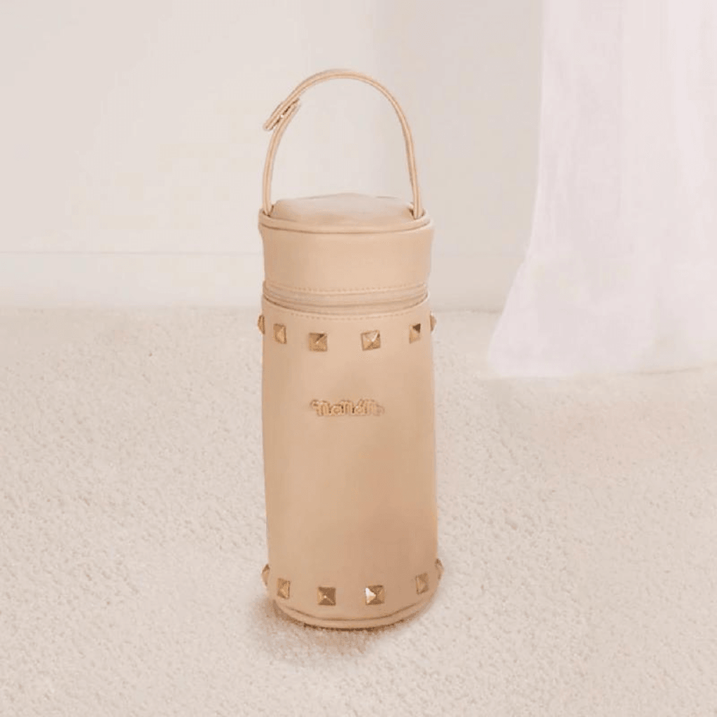 Nanan - Porta biberon borchiato ecopelle Rosa – Babylandia Shop