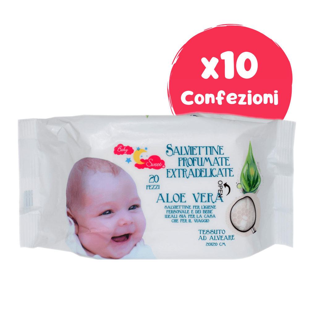 SALVIETTE BABY COTONE 20PZ