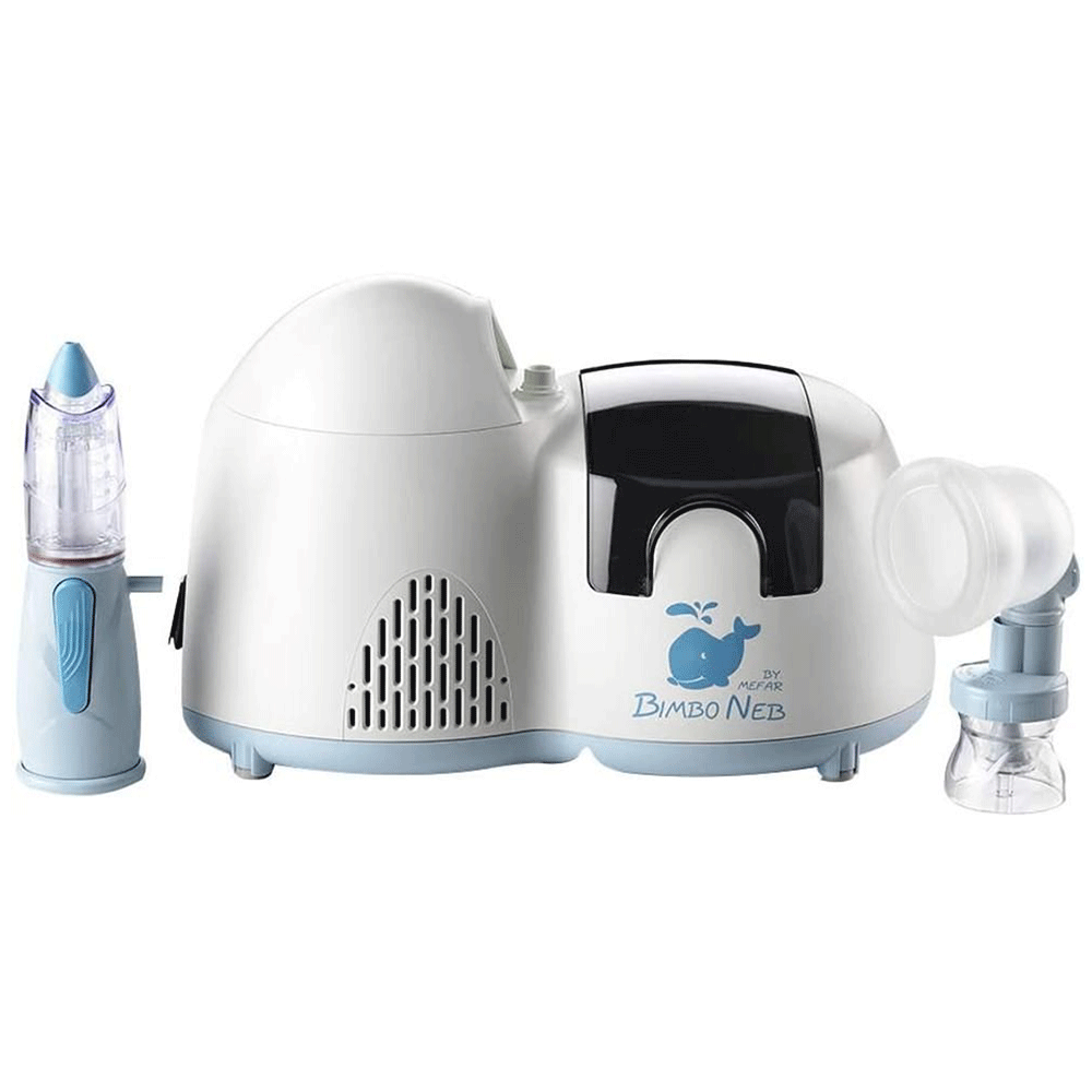 BimboNeb - Aerosolterapia con Nebulizzatore Maschera Perfecta e Doccia nasale - Babylandia Shop